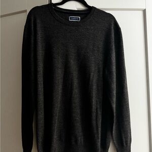 Club Room Men's Charcoal Gray Crewneck Sweater